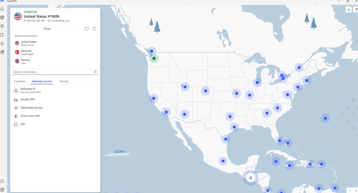 NordVPN Amerika IP Paramount Plus