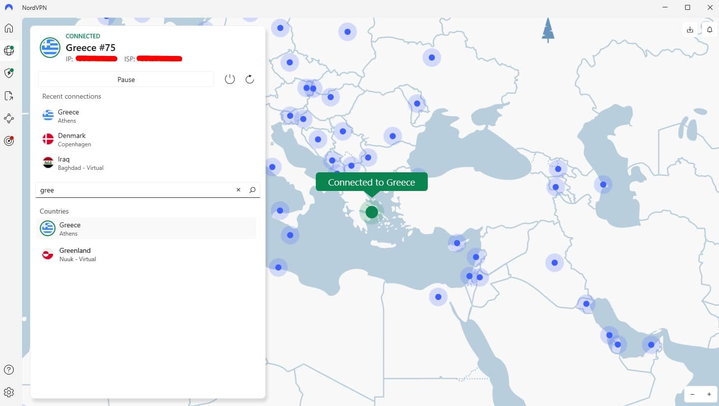 Græsk server Græsk server